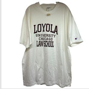 Champion Loyola University Chicago T-Shirt Mens XL white law school new college